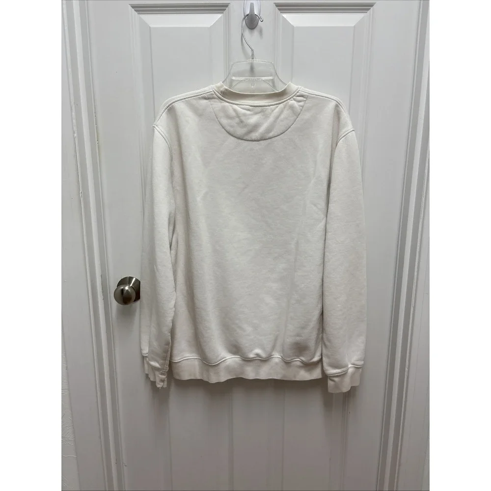 Vtg Nike White Tag 90's Men's‎ Size XL White Yellow Check Swoosh Sweatshirt USA